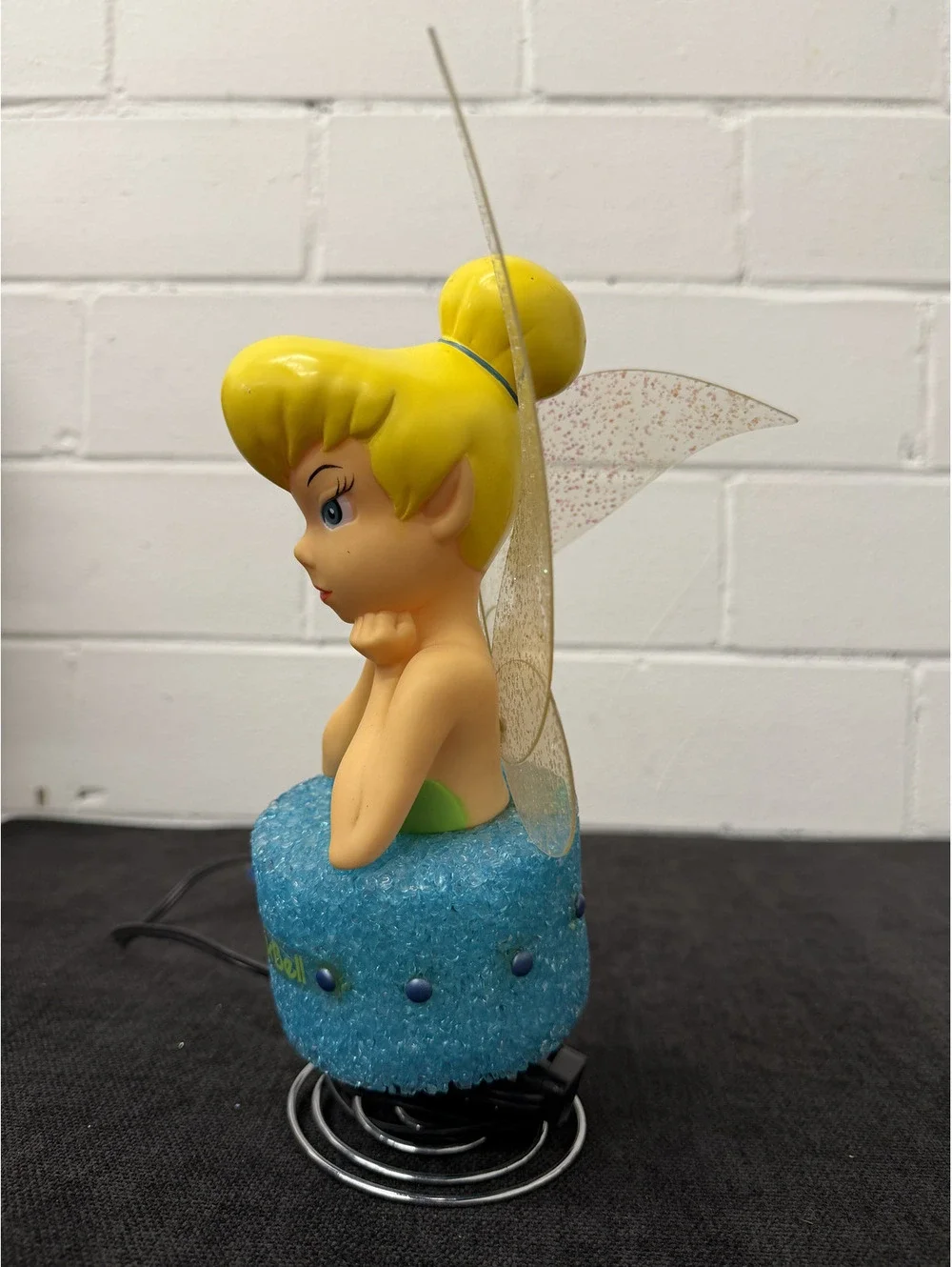 Vintage Disney Tinker Bell Lighted Figurine Lamp